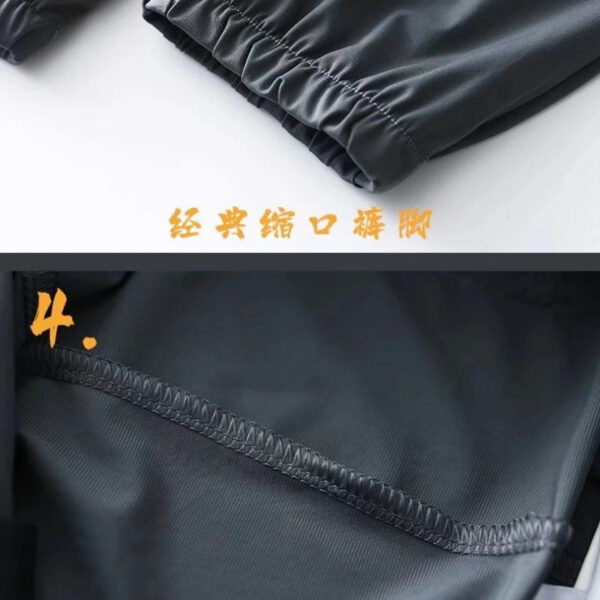 Summer Quick-drying Ice Silk Casual Pants Men's Ultra-thin Elastic Nine-point Pants Loose Drape Solid  Beam Feet Pants 7XL - Image 3