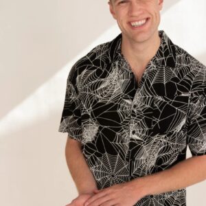 Spiderweb Button Up Shirt